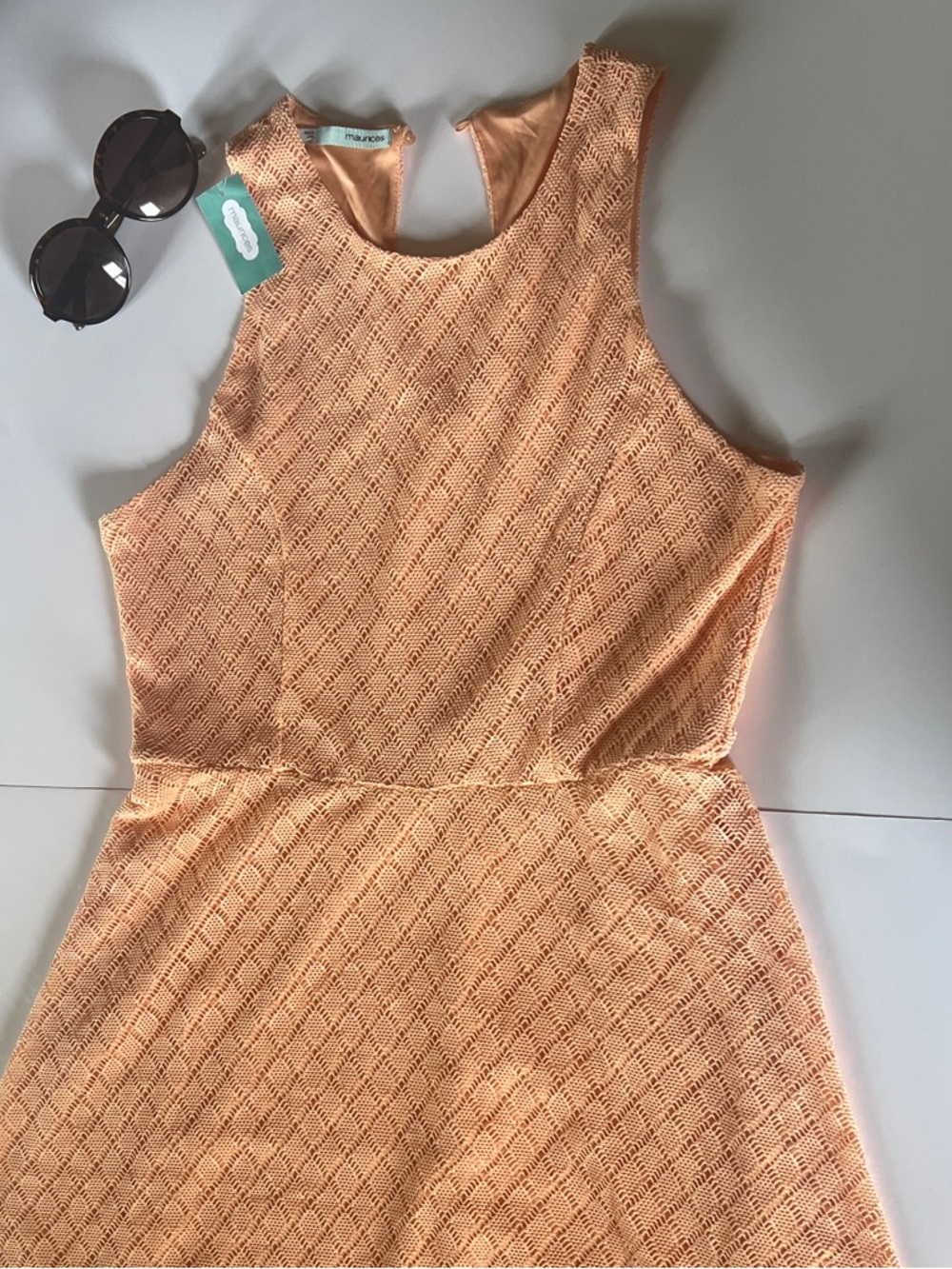 Maurices Peach Textured Mini Dress
